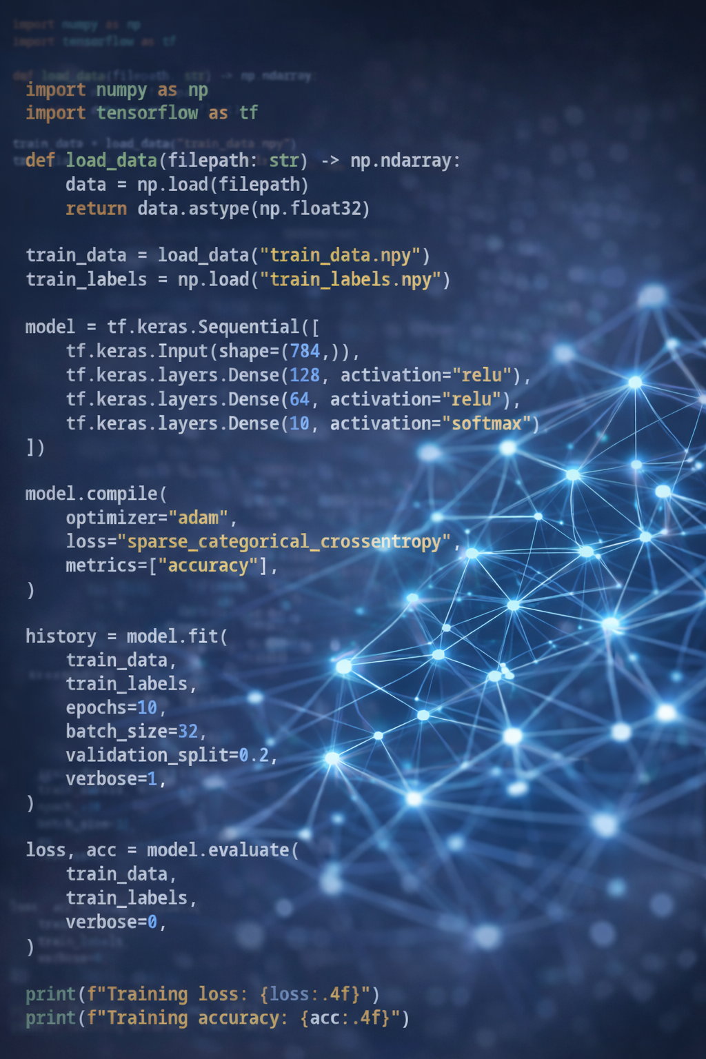 Abstract code-based illustration representing computer science and computational systems